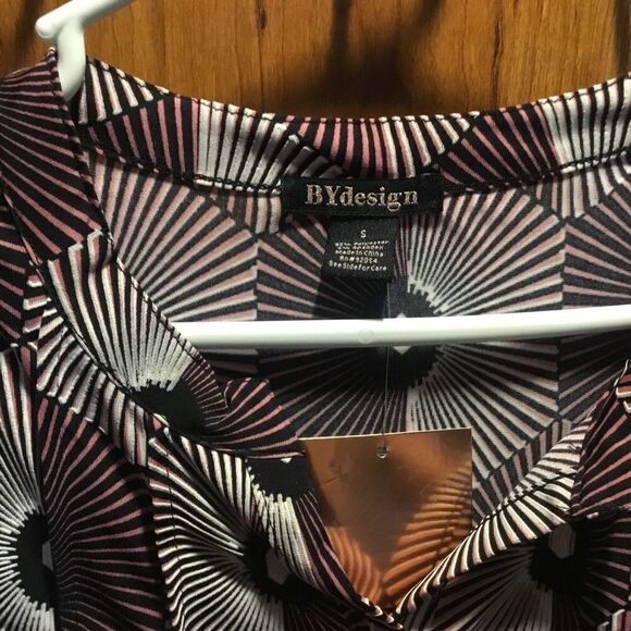 NWT BY Design Brand 3/4 Sleeve Blouse Sz Small - Picture 4 of 8